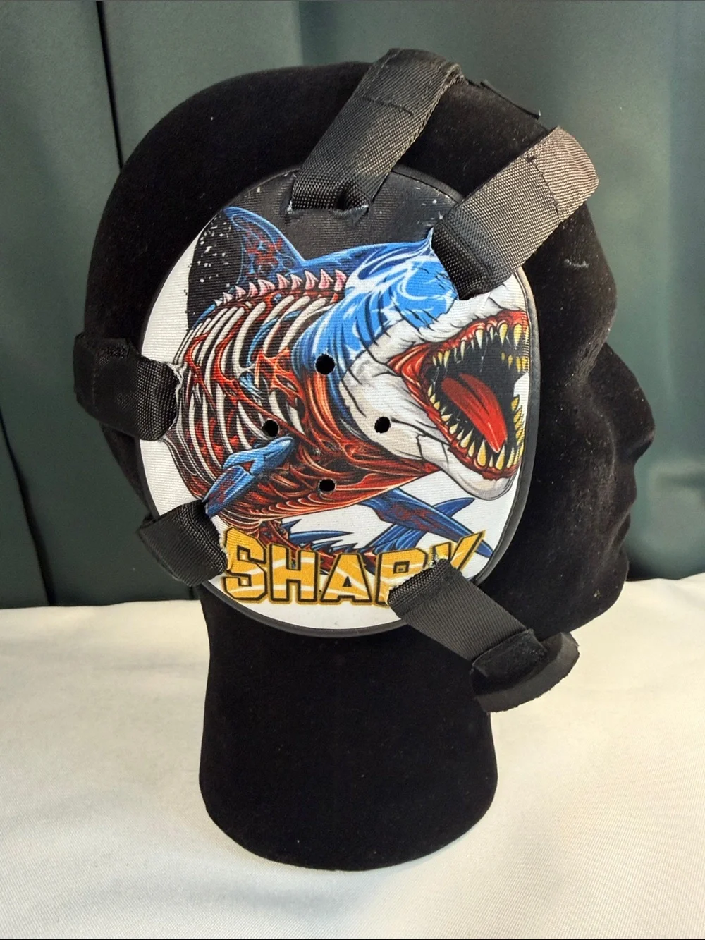 Roar Kids Blue Shark Print wrestling Headgear.   C3